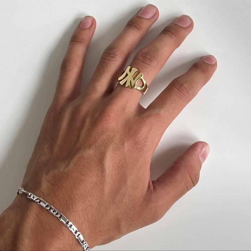 New York Yankees Gold Ring Unisex One Size Fits Most - Picture 8 of 8